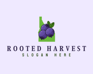 Idaho Huckleberry Fruit logo design