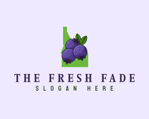 Idaho Huckleberry Fruit logo design