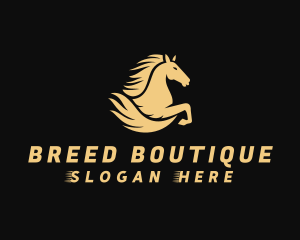 Fast Equestrian Horse  logo design