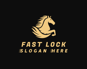 Fast Equestrian Horse  logo design