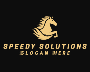 Fast Equestrian Horse  logo