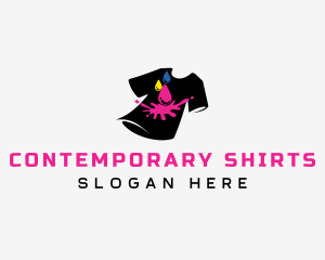 Paint Shirt Printing logo design