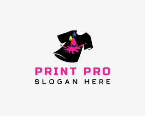 Paint Shirt Printing logo design