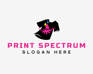 Paint Shirt Printing logo design