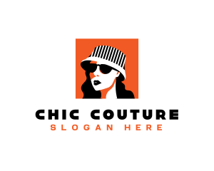 Woman Hat Boutique logo design