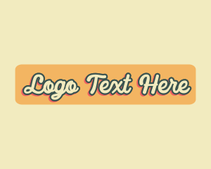 Tropical Hipster Cursive logo