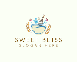 Whisk Heart Baking logo design