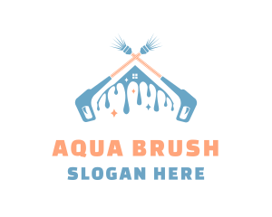 Home Washer Cleaning logo design