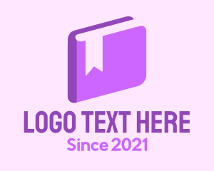 3d - 3d Purple Book logo design