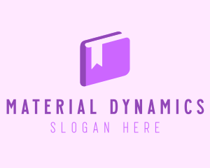 Book Purple Bookmark logo