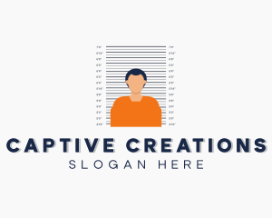 Prison Jail Male Inmate logo design