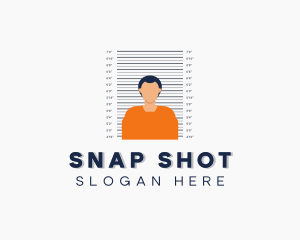 Prison Jail Male Inmate logo design