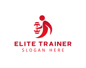 Strong Fitness Trainer logo design