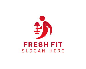 Strong Fitness Trainer logo design