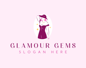 Sexy Fashionista Dress logo design