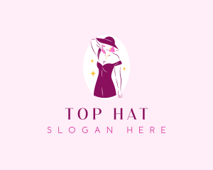 Sexy Fashionista Dress logo design