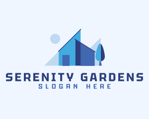 Apartment Roof House logo design