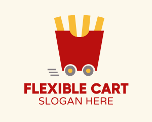 Fries Snack Cart logo design