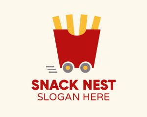 Fries Snack Cart logo design