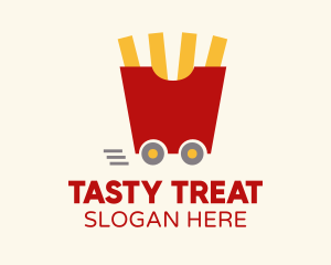 Fries Snack Cart logo design