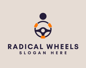 Driver Steering Wheel logo design