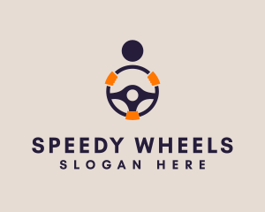 Driver Steering Wheel logo design