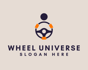 Driver Steering Wheel logo design