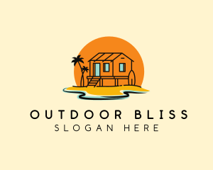 Sunset Beach Cottage logo design