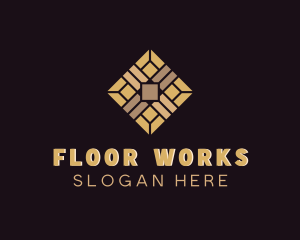 Flooring Pattern Pavement logo design