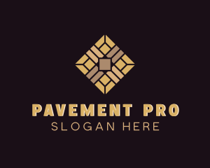 Flooring Pattern Pavement logo design