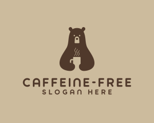 Hot Coffee Bear logo design