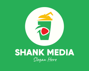 Media Player Drink logo design