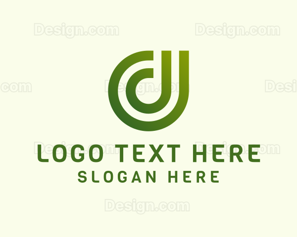 Digital Modern Letter D Business Logo