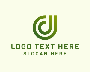 Digital Modern Letter D Business logo