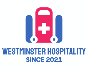 Medical Paramedic Stretcher  logo design