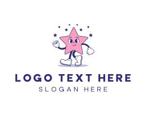 Cute Star Mascot logo