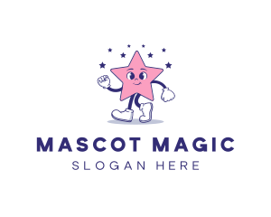 Cute Star Mascot logo