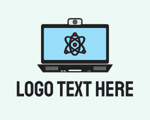 Computer - Atom Computer Monitor logo design