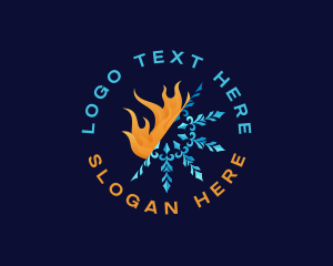 Flame Snowflake Thermal logo
