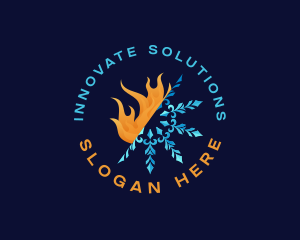 Flame Snowflake Thermal logo