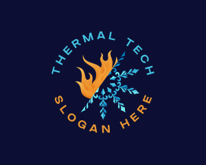 Flame Snowflake Thermal logo