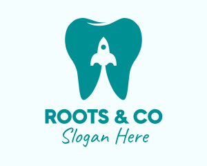 Tooth Rocket Clinic  logo design