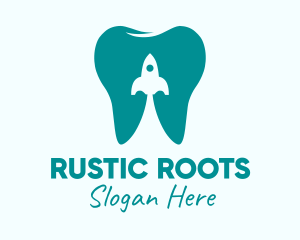 Tooth Rocket Clinic  logo design