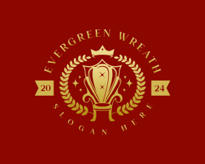 Royal Wreath Chair logo design