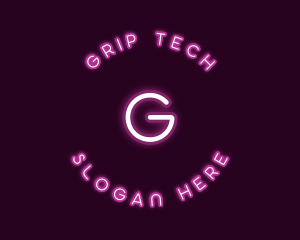 Neon Light Tech logo design