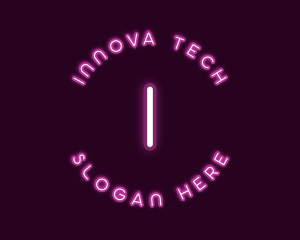 Neon Light Tech logo design