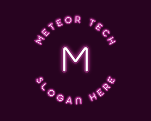 Neon Light Tech logo design