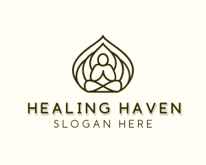 Health Healing Yoga logo design