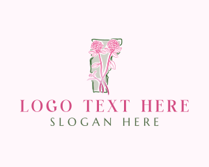 Vermont Red Clover Flower logo