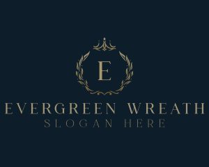 Royal Crown Wreath logo design